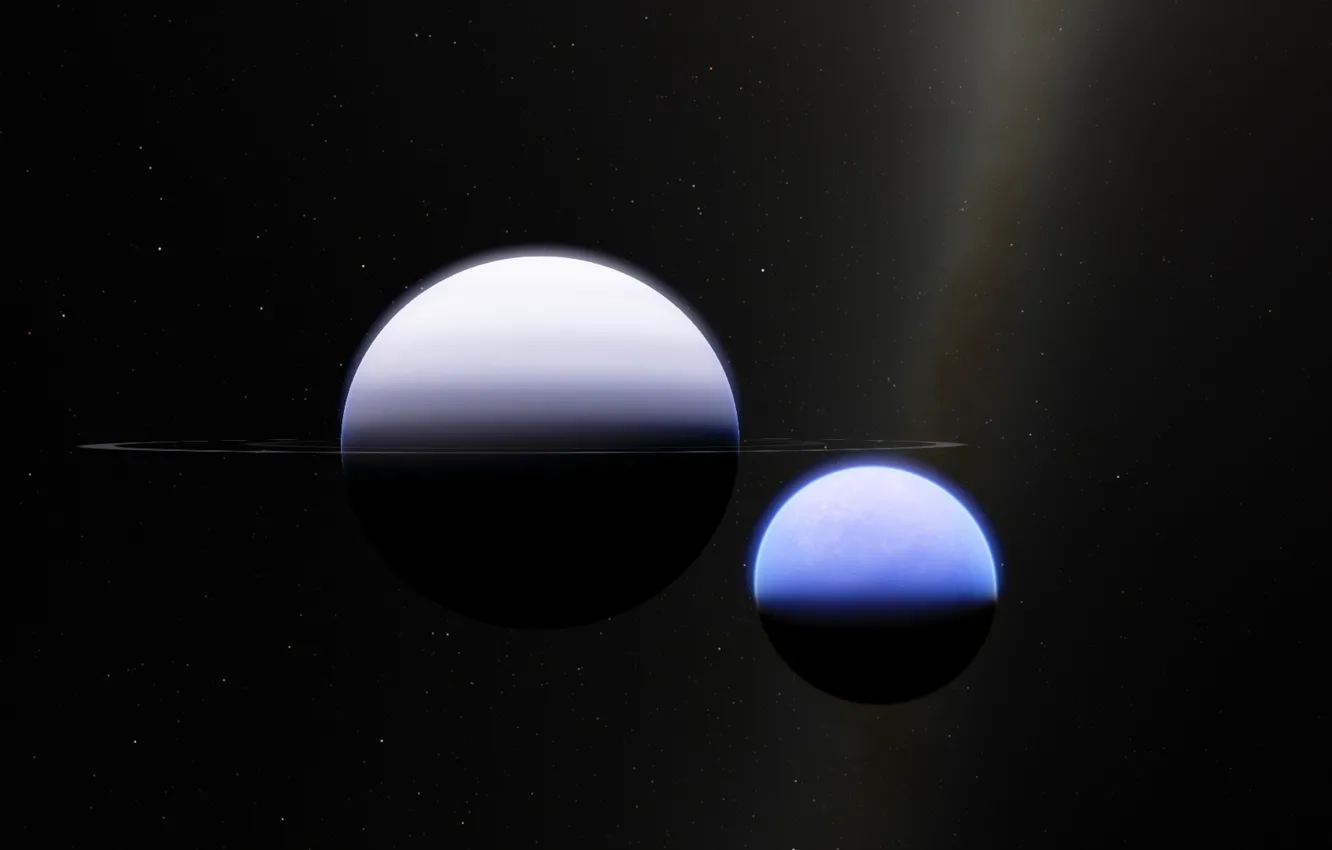 Photo wallpaper space, planet, space