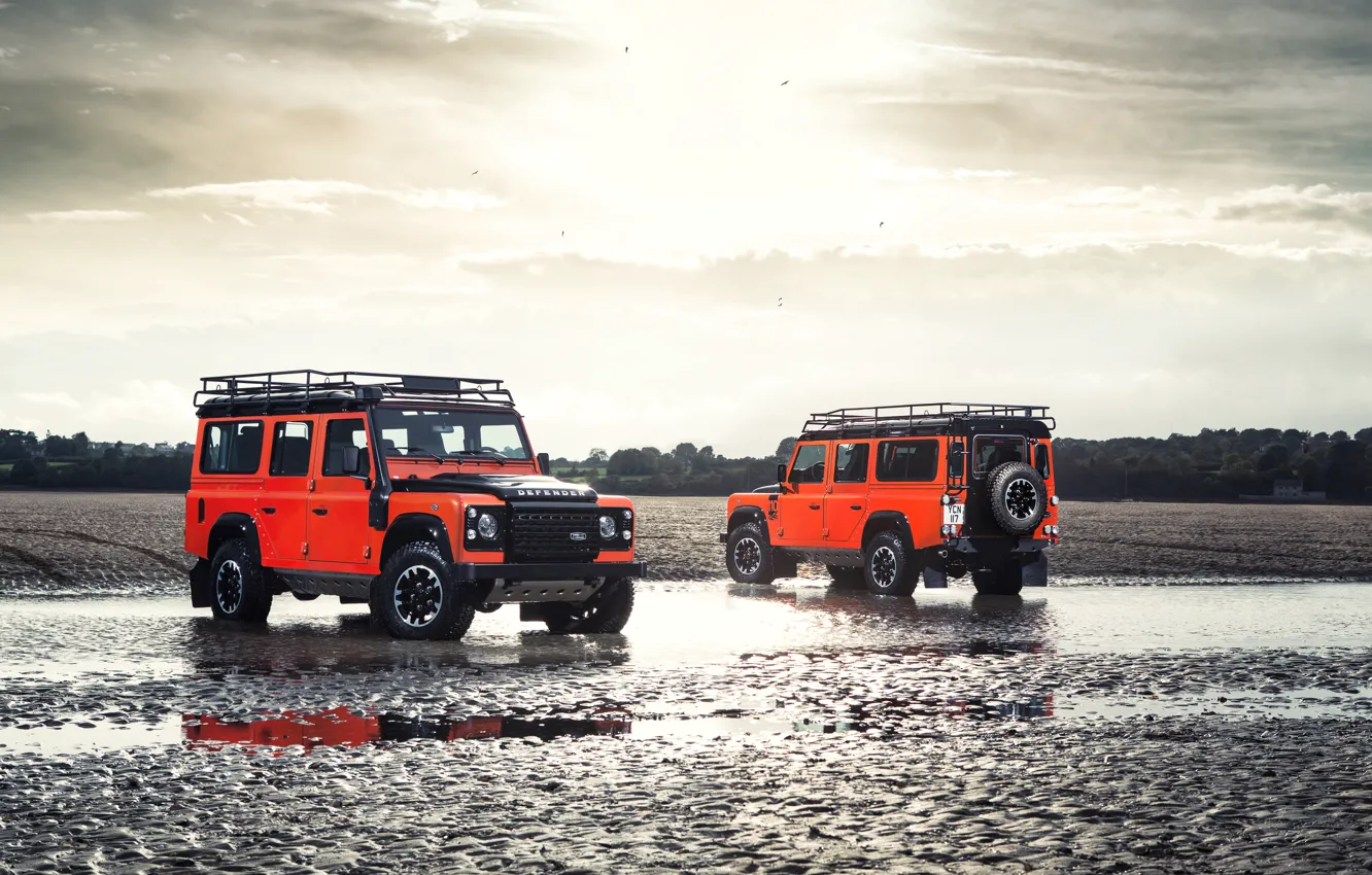 Photo wallpaper two, Land Rover, Defender, Adventure