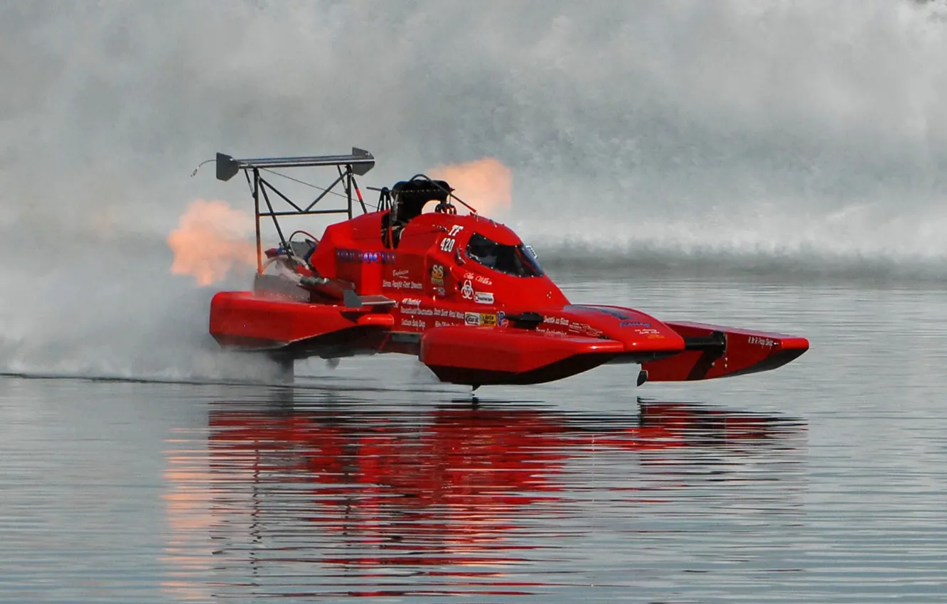 Photo wallpaper race, boat, speed
