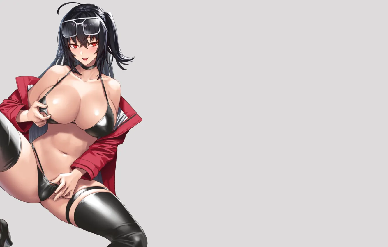 Photo wallpaper girl, hot, sexy, anime, pretty, babe, bikini, oppai