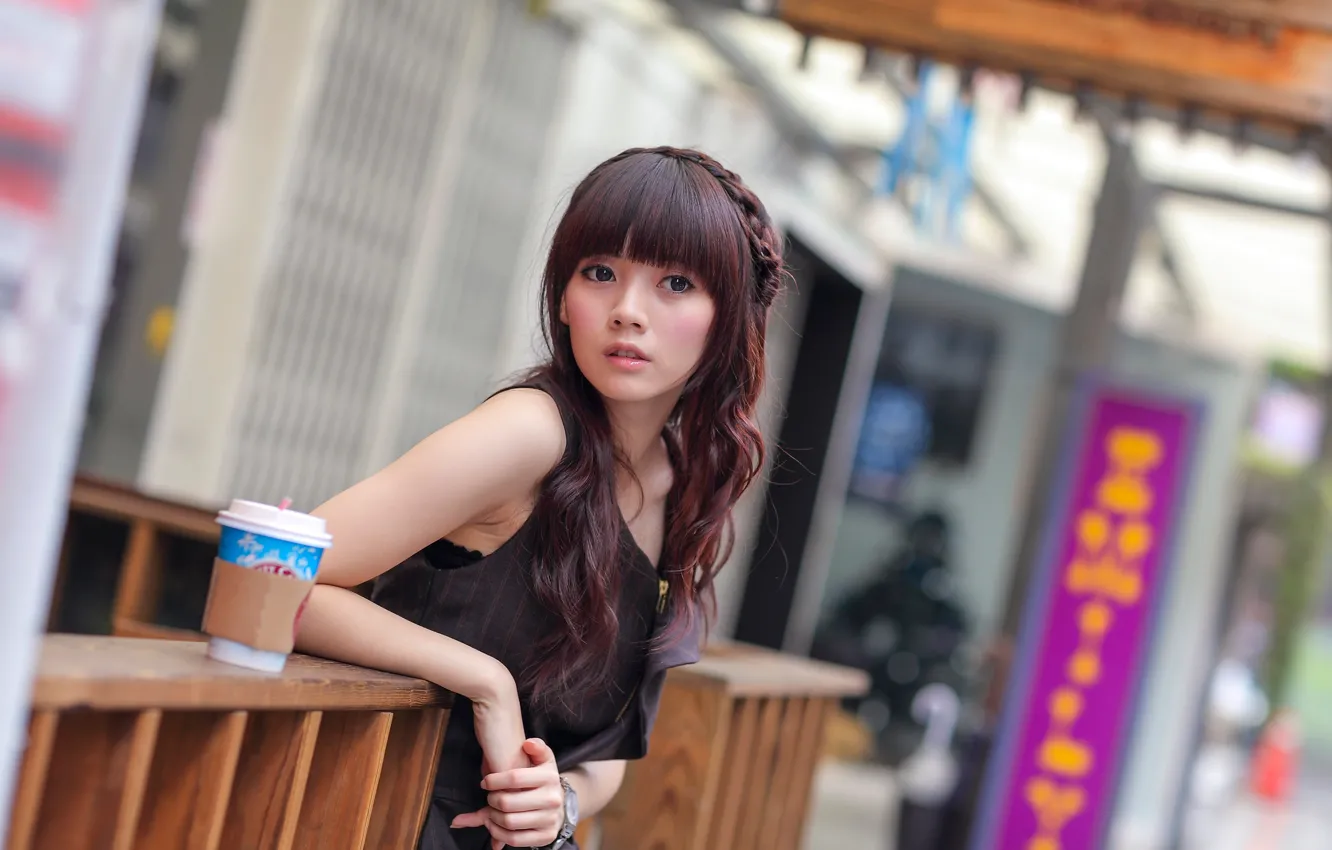 Photo wallpaper look, Asian, bokeh