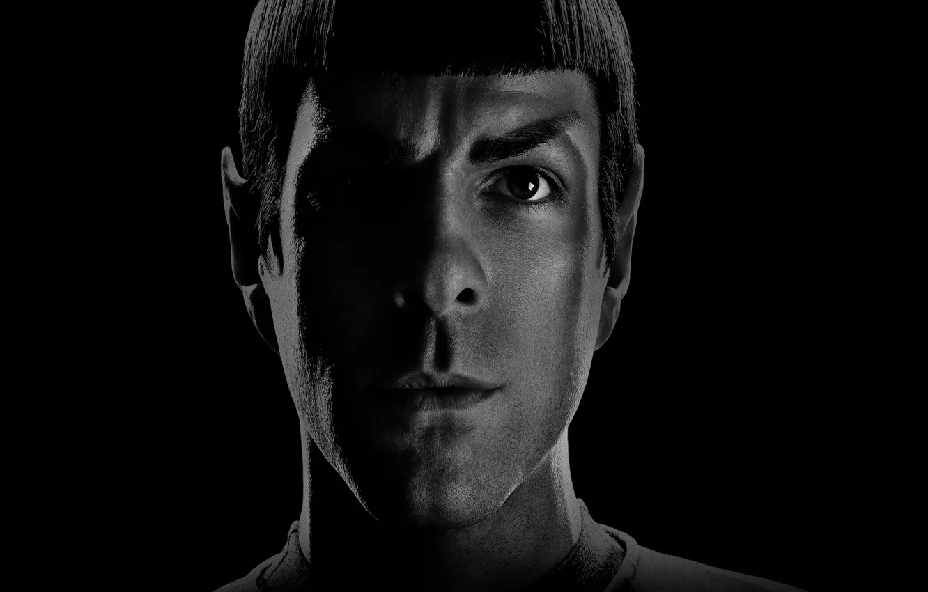 Photo wallpaper b/W, Star Trek, Spock