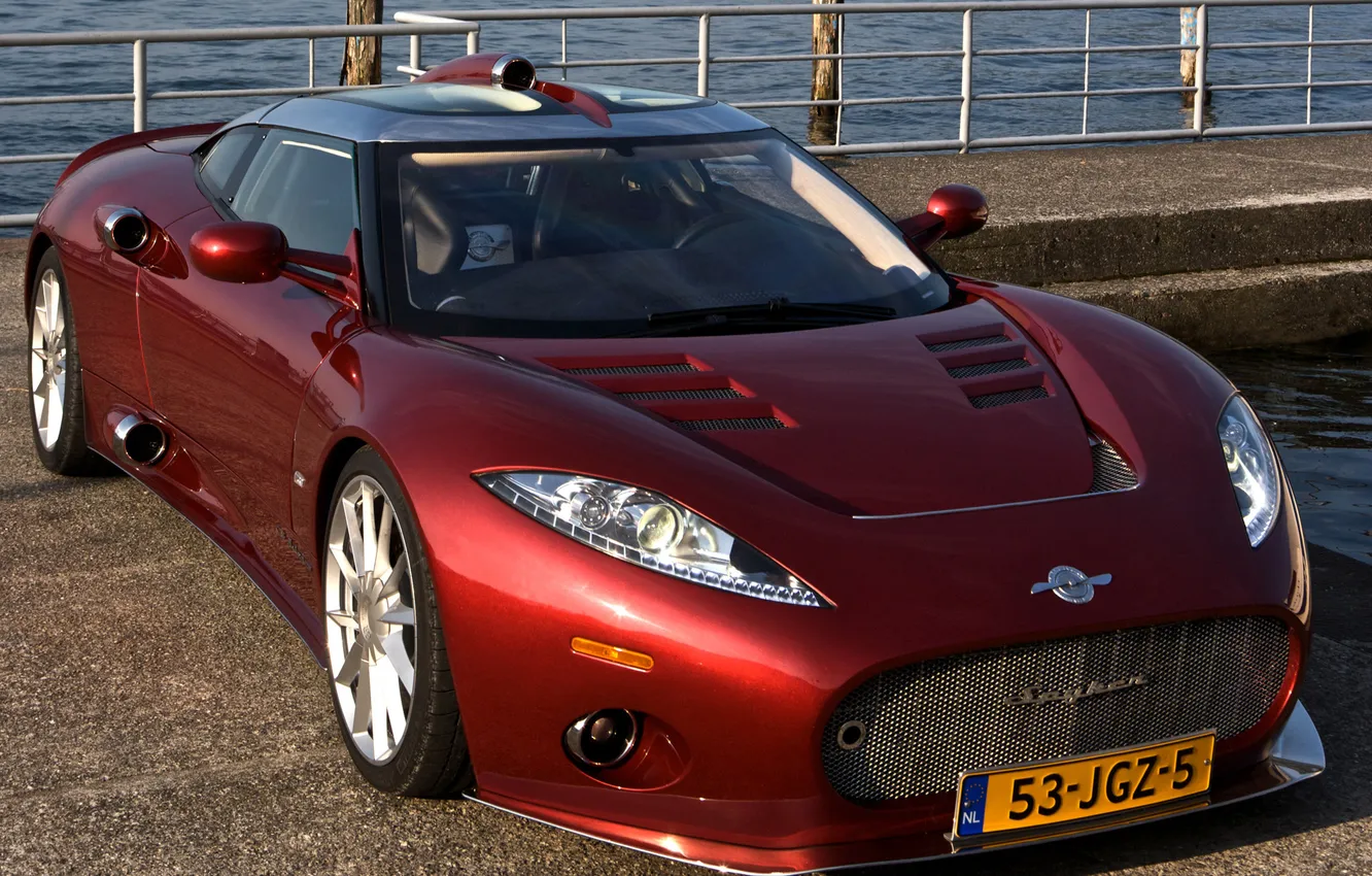 Photo wallpaper machine, lights, the front, Spyker, C8 Aileron