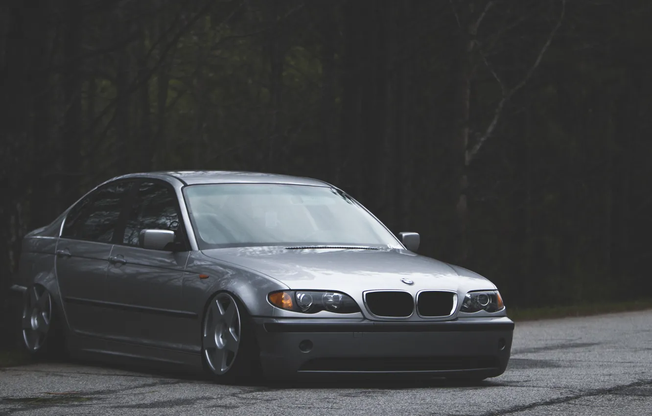 Photo wallpaper BMW, BMW, three, Drives, 3 series, Stance, E43