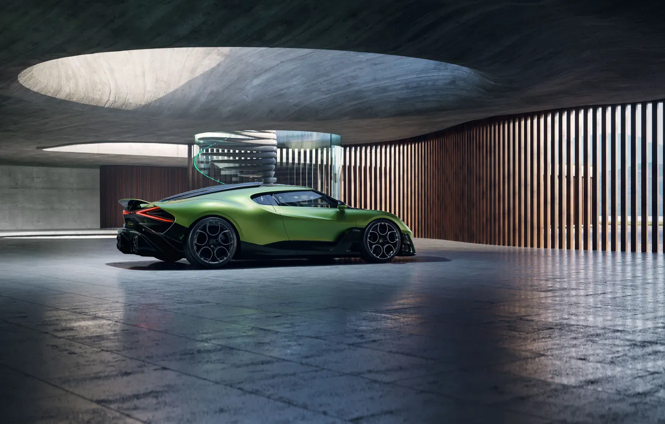 Photo wallpaper coupe, Bugatti, Coupe, hypercar, Hypercar, the only instance, brouillard, 2025
