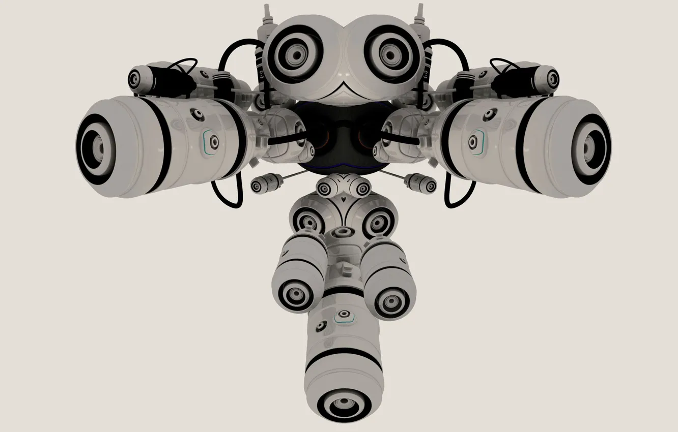 Photo wallpaper robot, camera, droid
