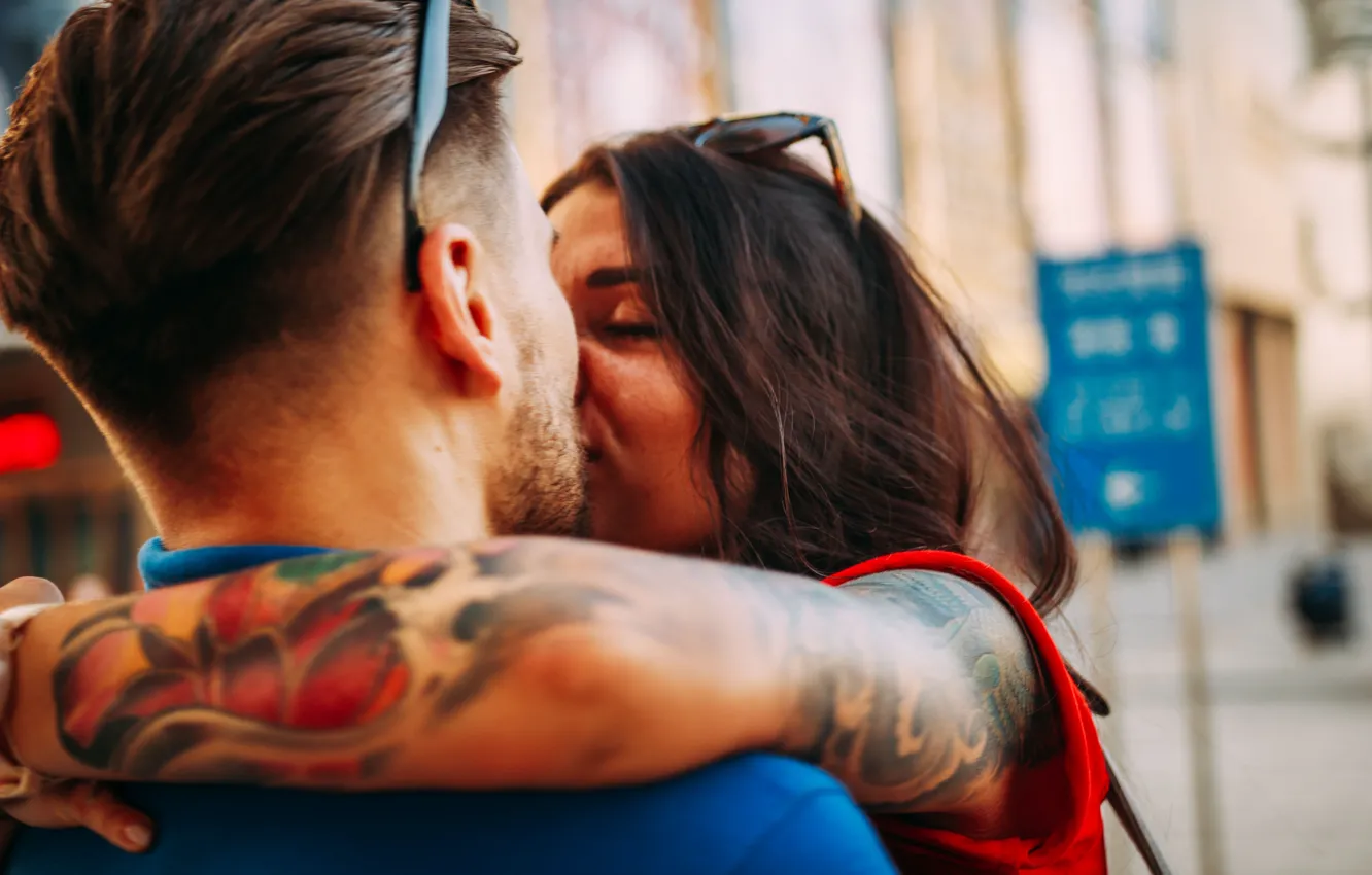 Photo wallpaper kiss, hug, Vitaly Mytnik