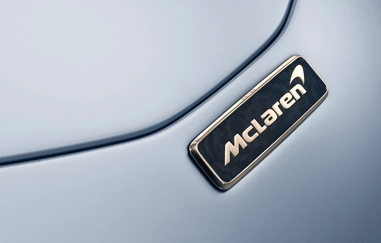 Photo wallpaper McLaren, emblem, hypercar, 2019, Speedtail