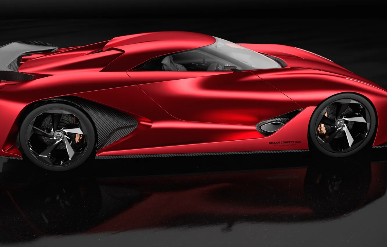 Photo wallpaper Concept, high-tech, red, Nissan, design, Concept Car, Supercar, Gran Turismo