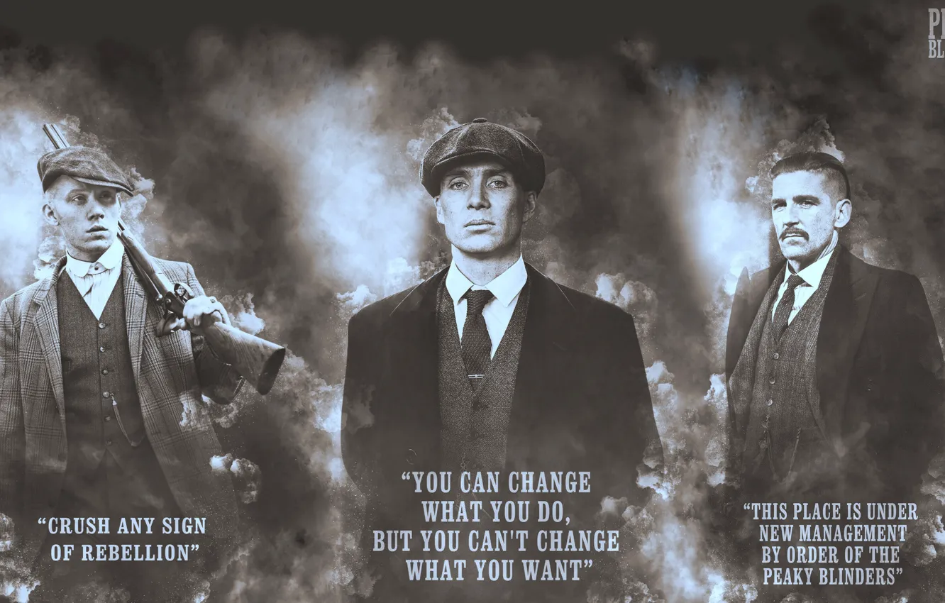 Photo wallpaper smoke, Cillian Murphy, Cillian Murphy, peaky blinders, peaky blinders, Joe Cole, Paul Anderson, paul anderson