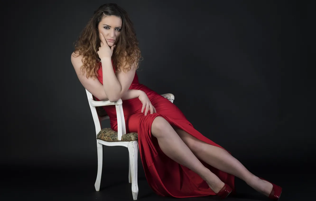 Photo wallpaper look, hair, dress, Afriola