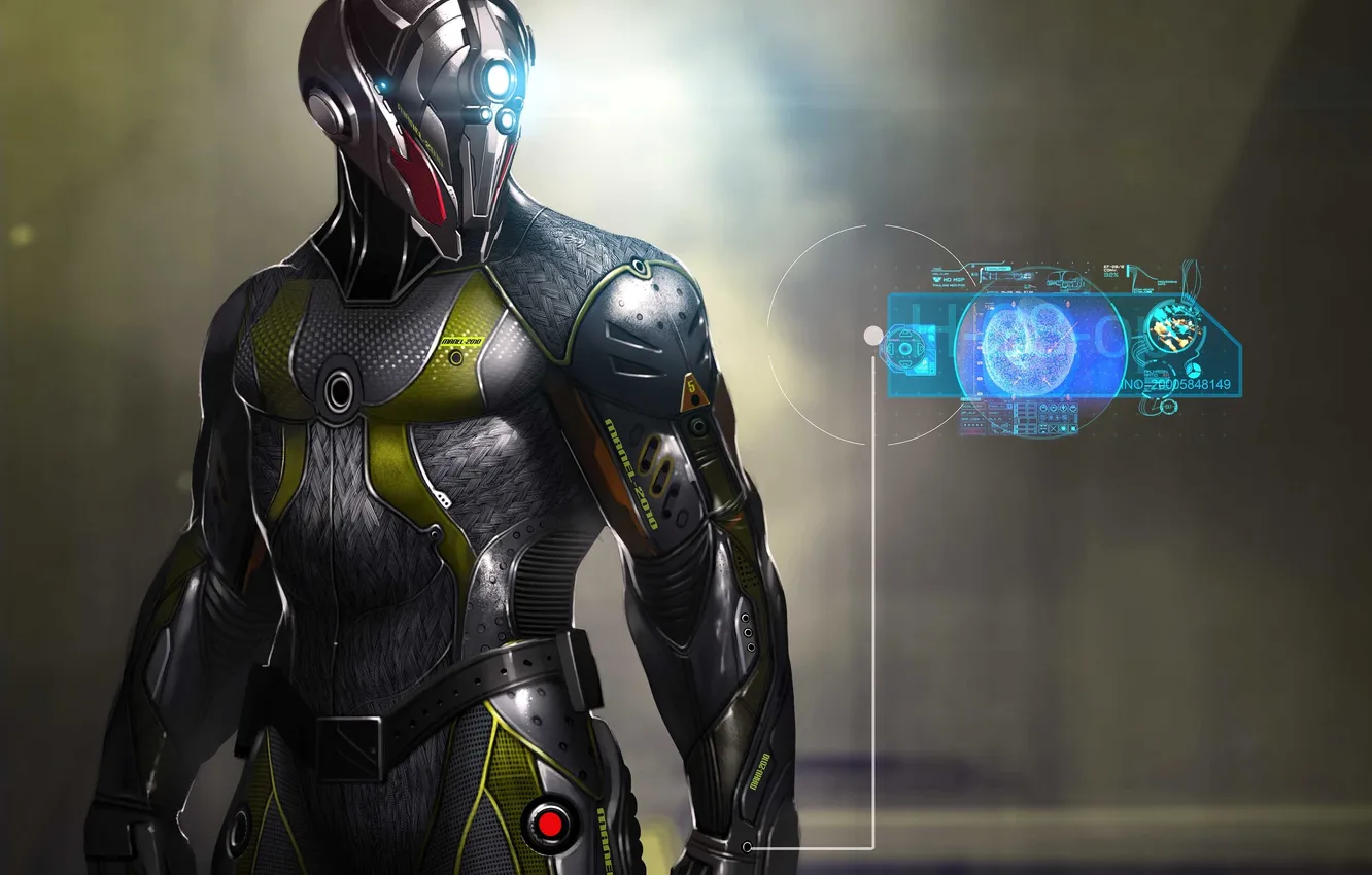 Photo wallpaper interface, people, art, armor