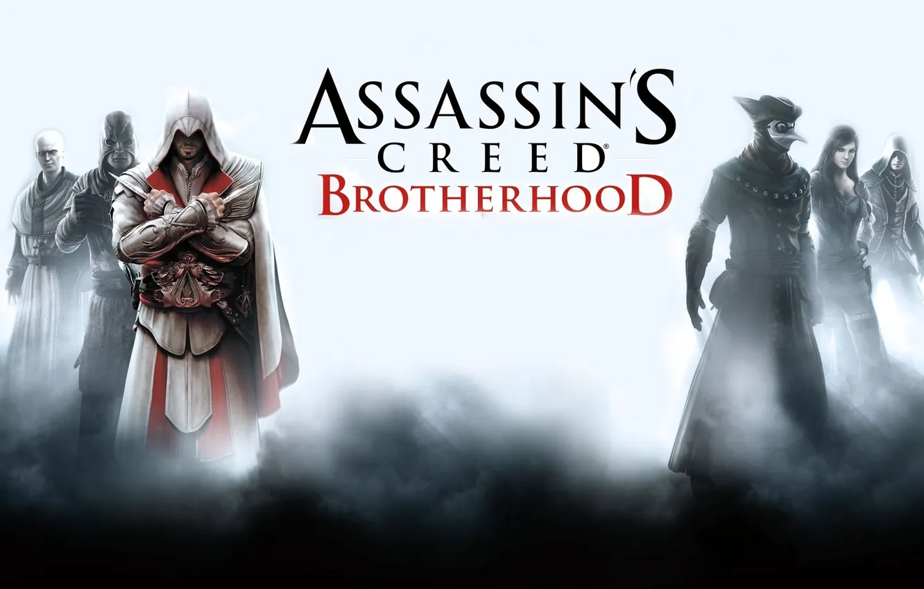 Photo wallpaper hood, killer, characters, blade, assassin, multiplayer, Ezio auditore da Firenze, assassins creed brotherhood