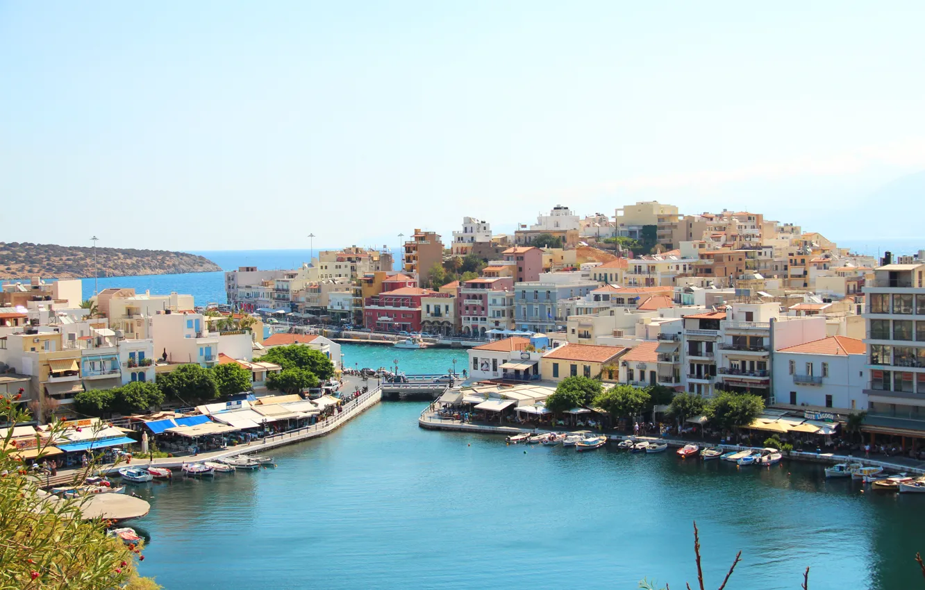 Photo wallpaper Greece, Bay, AGI-Nikola