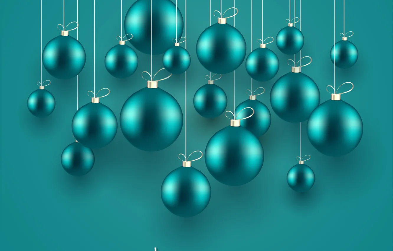 Photo wallpaper holiday, balls, Christmas, postcard, Christmas