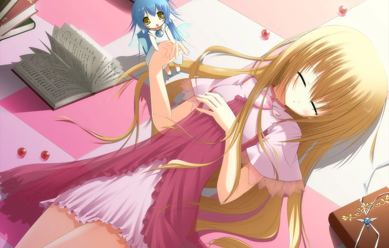 Photo wallpaper girl, balls, anime, art, owner, liong