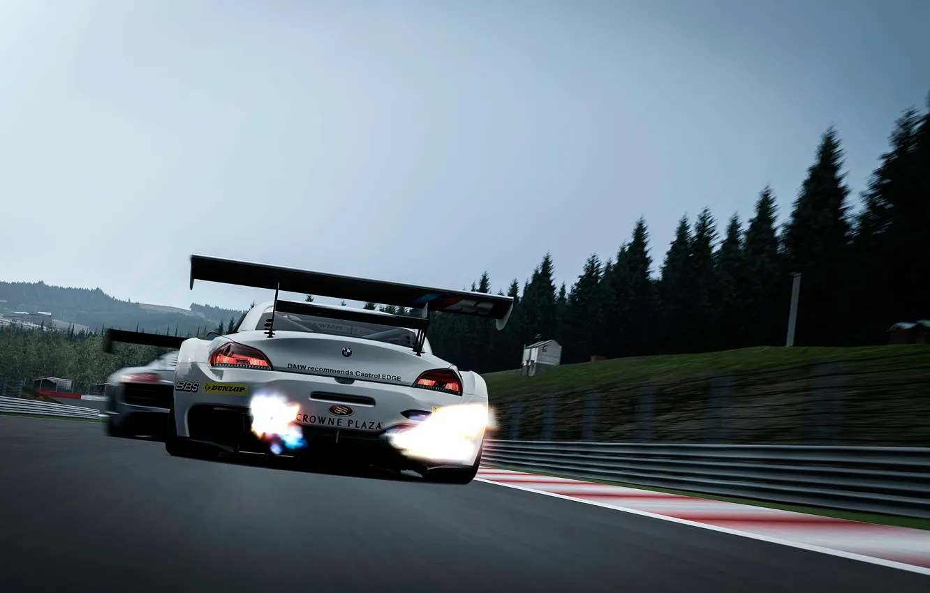 Photo wallpaper race, speed, BMW