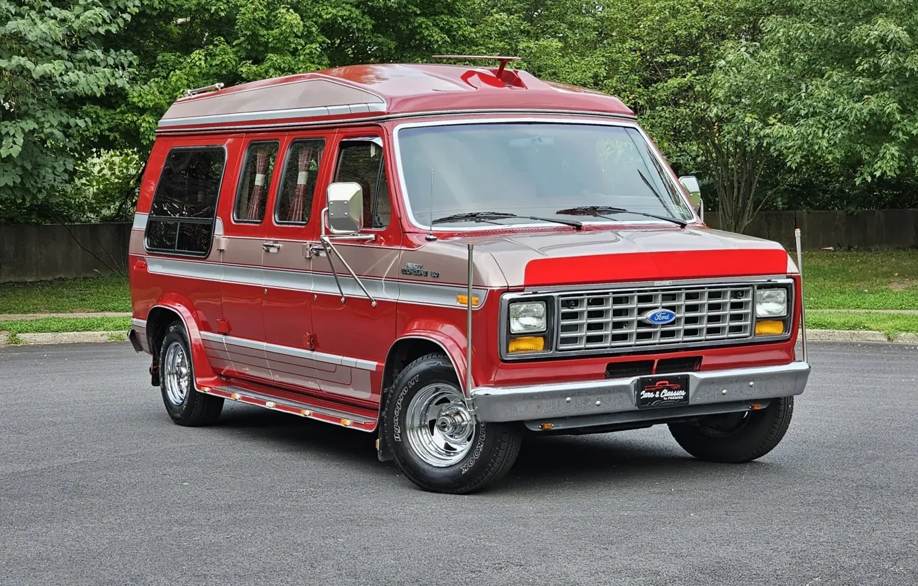 Photo wallpaper Ford, E150, Econoline, Conversion Van, '1989