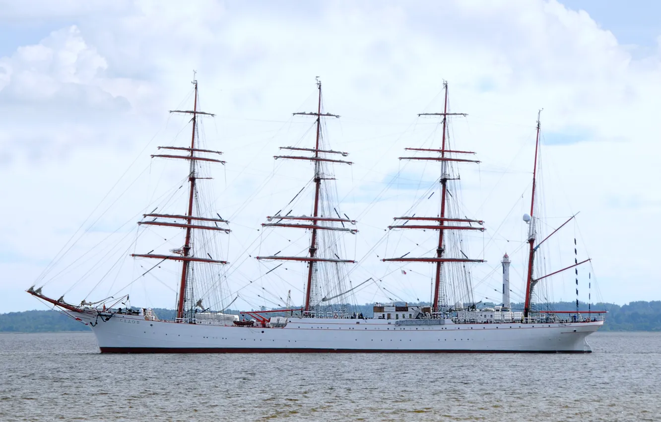 Photo wallpaper sailboat, bark, Sedov