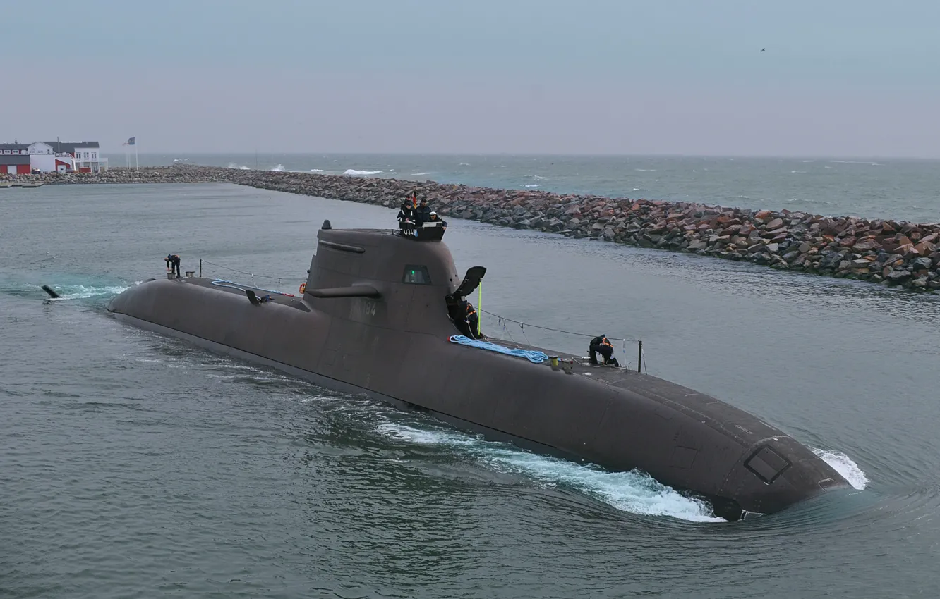 Photo wallpaper submarine, The German Navy, U-34