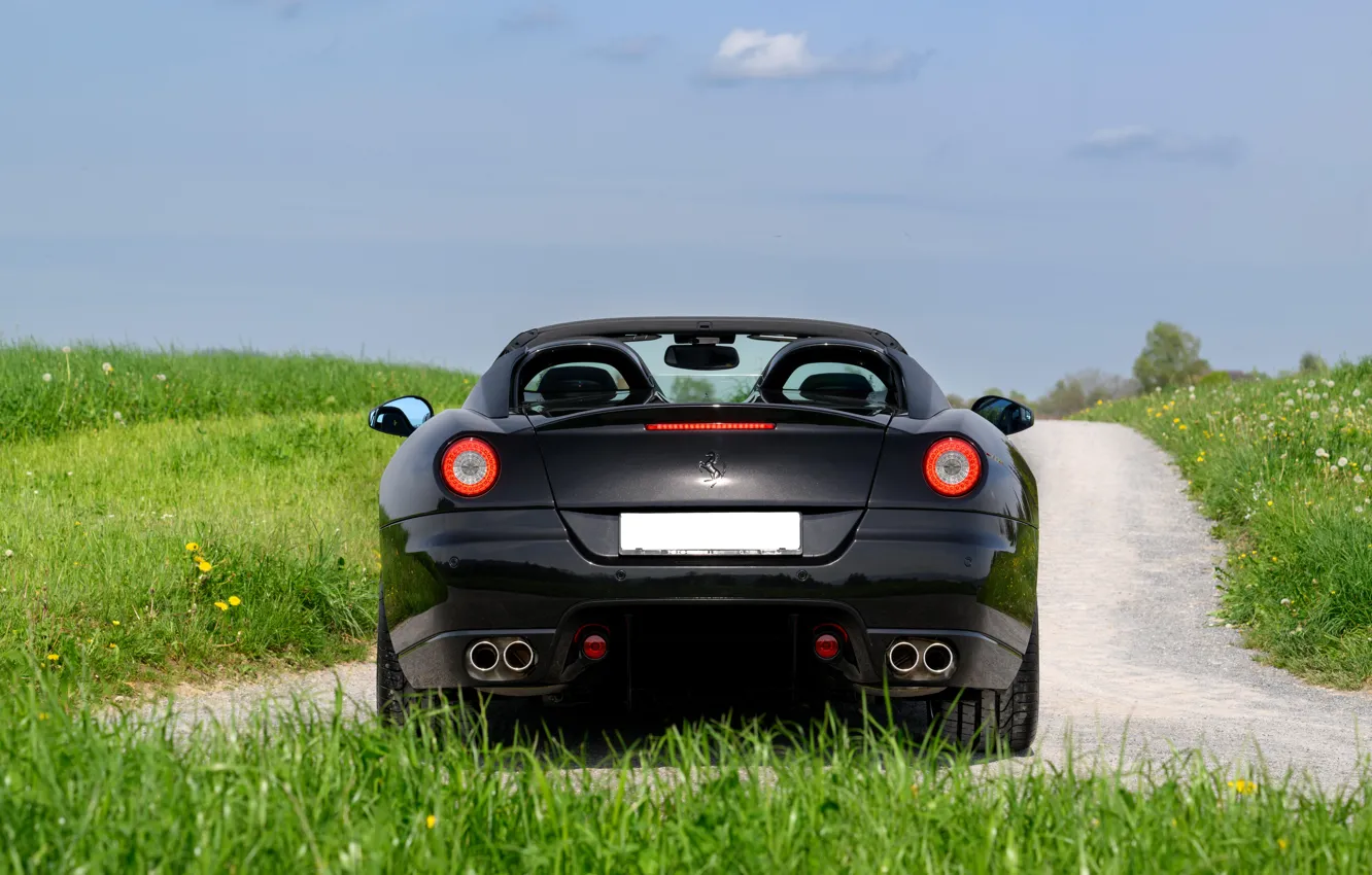 Photo wallpaper Ferrari, rear, SA Aperta, Ferrari SA Aperta