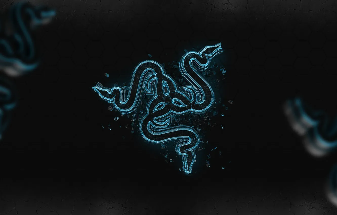 Photo wallpaper logo, Razer, hi-tech
