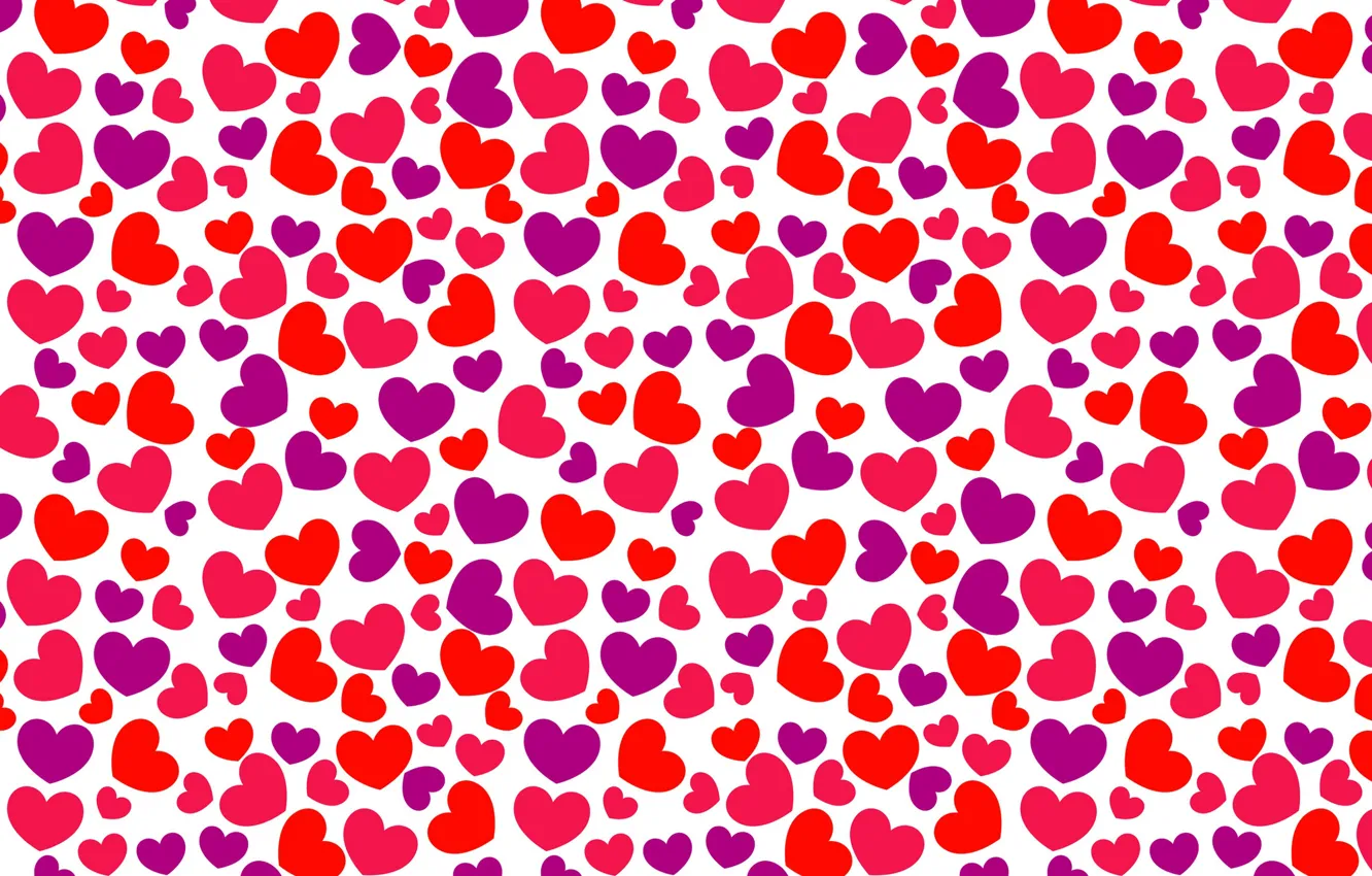 Photo wallpaper holiday, heart, hearts, Valentine's day