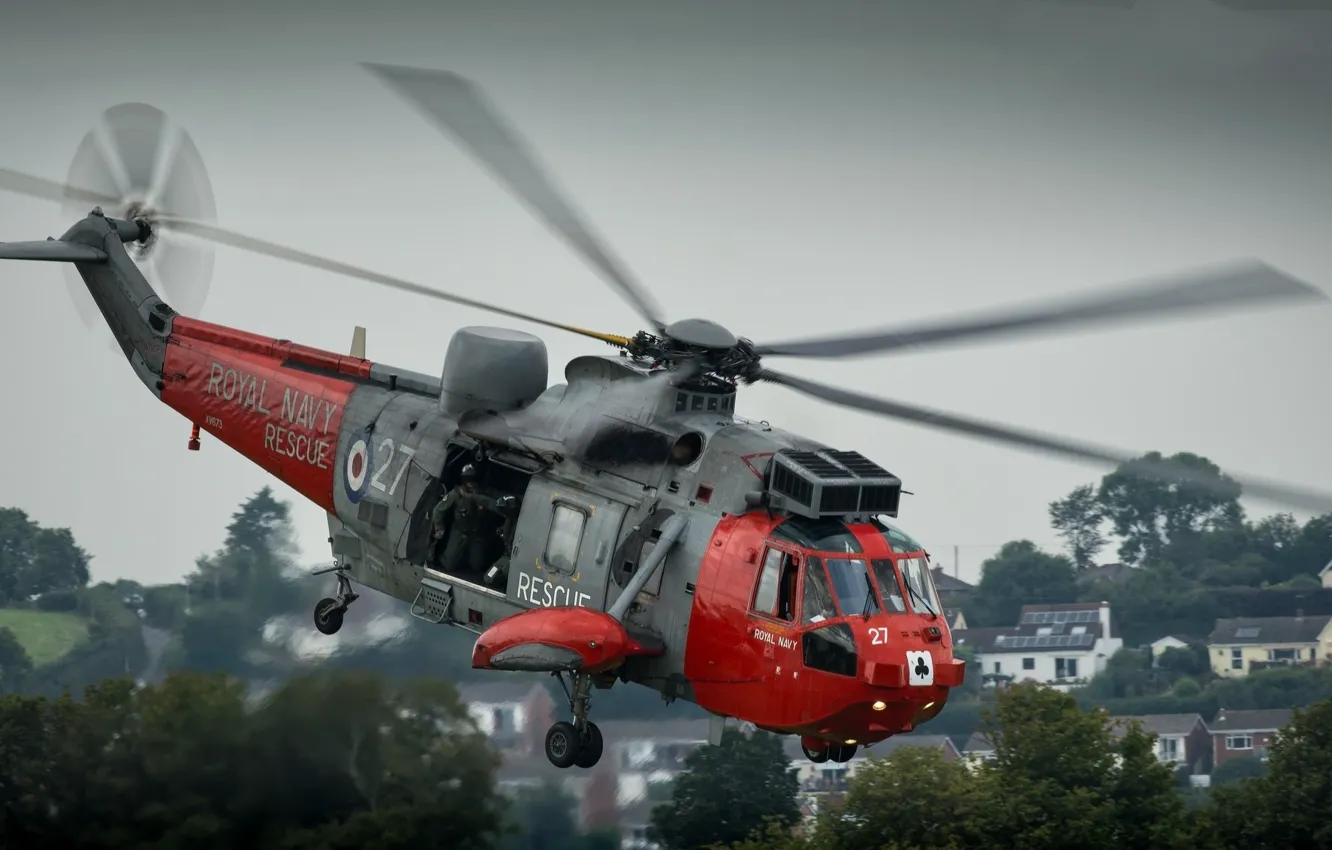 Photo wallpaper flight, helicopter, blades