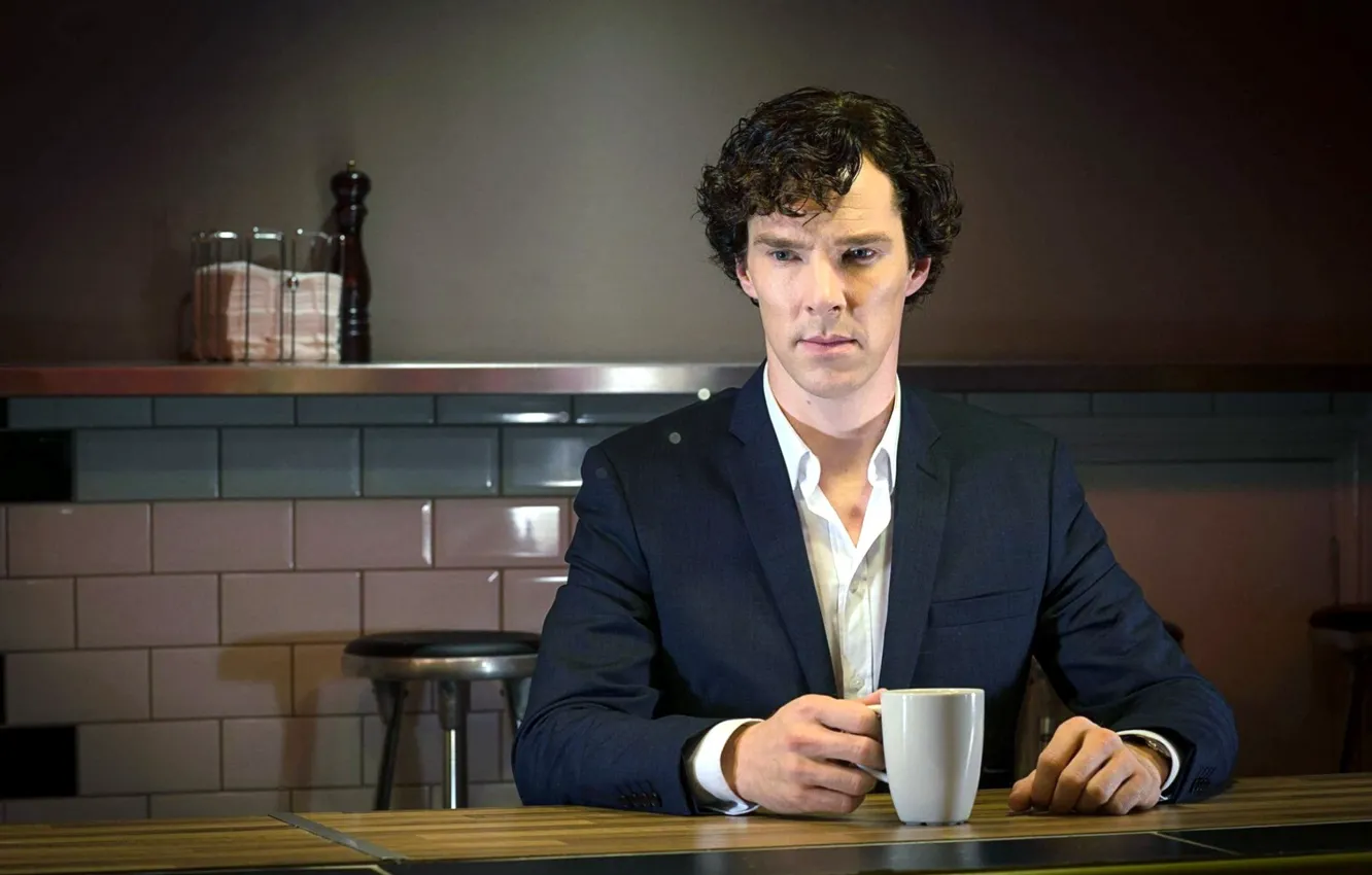 Photo wallpaper Cup, Sherlock Holmes, Benedict Cumberbatch, Sherlock, Sherlock BBC, Sherlock Holmes, Sherlock (TV series)