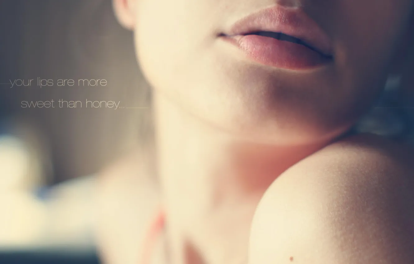 Photo wallpaper macro, sexy, lips, photographer, face, Pasha Ivanov