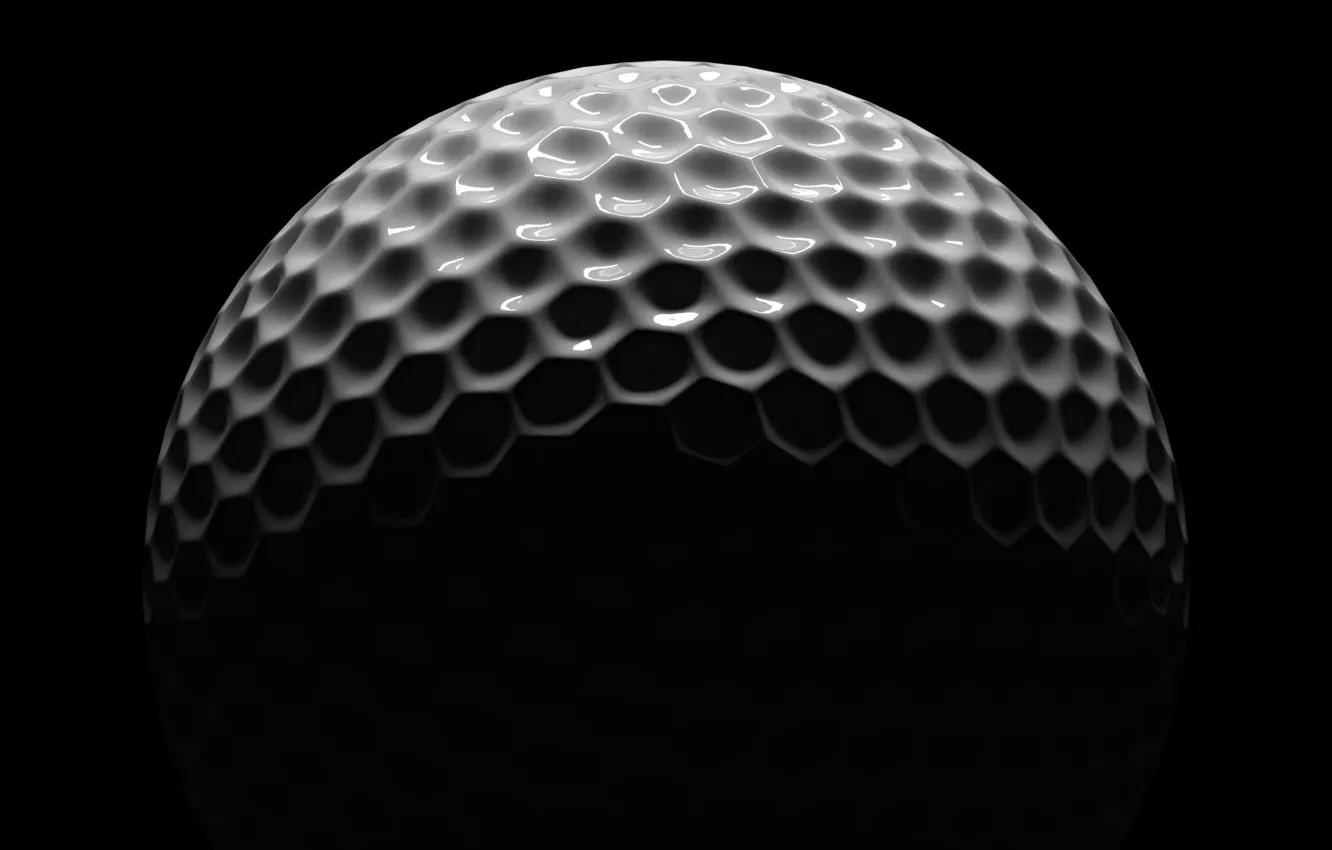 Photo wallpaper white, black, golf, ball
