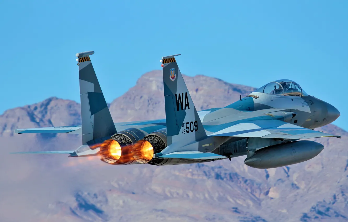 Photo wallpaper weapons, the plane, f15