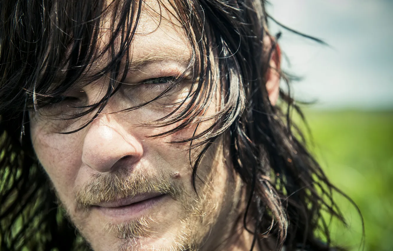 Photo wallpaper face, photo, portrait, actor, closeup, Norman Reedus, Norman Reedus, Michael Muller