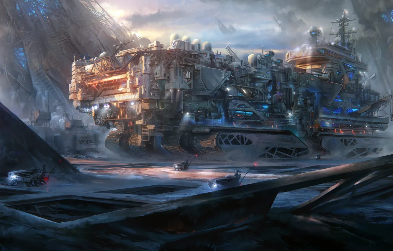 Photo wallpaper Ice age Ark, Beyond Human environment art challenge, doneas, snowtown