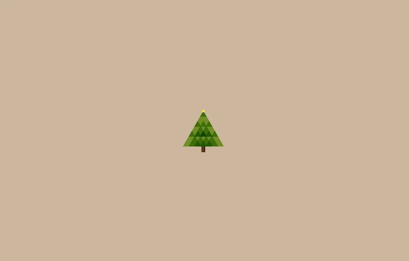 Photo wallpaper holiday, tree, new year, Christmas, geometry, center, triangle
