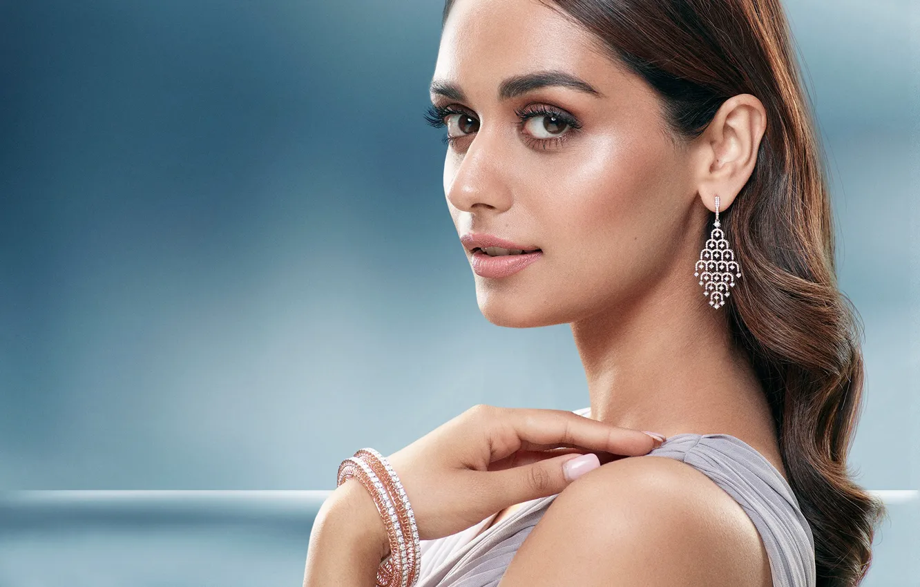 Photo wallpaper girl, hot, sexy, eyes, smile, beautiful, figure, model