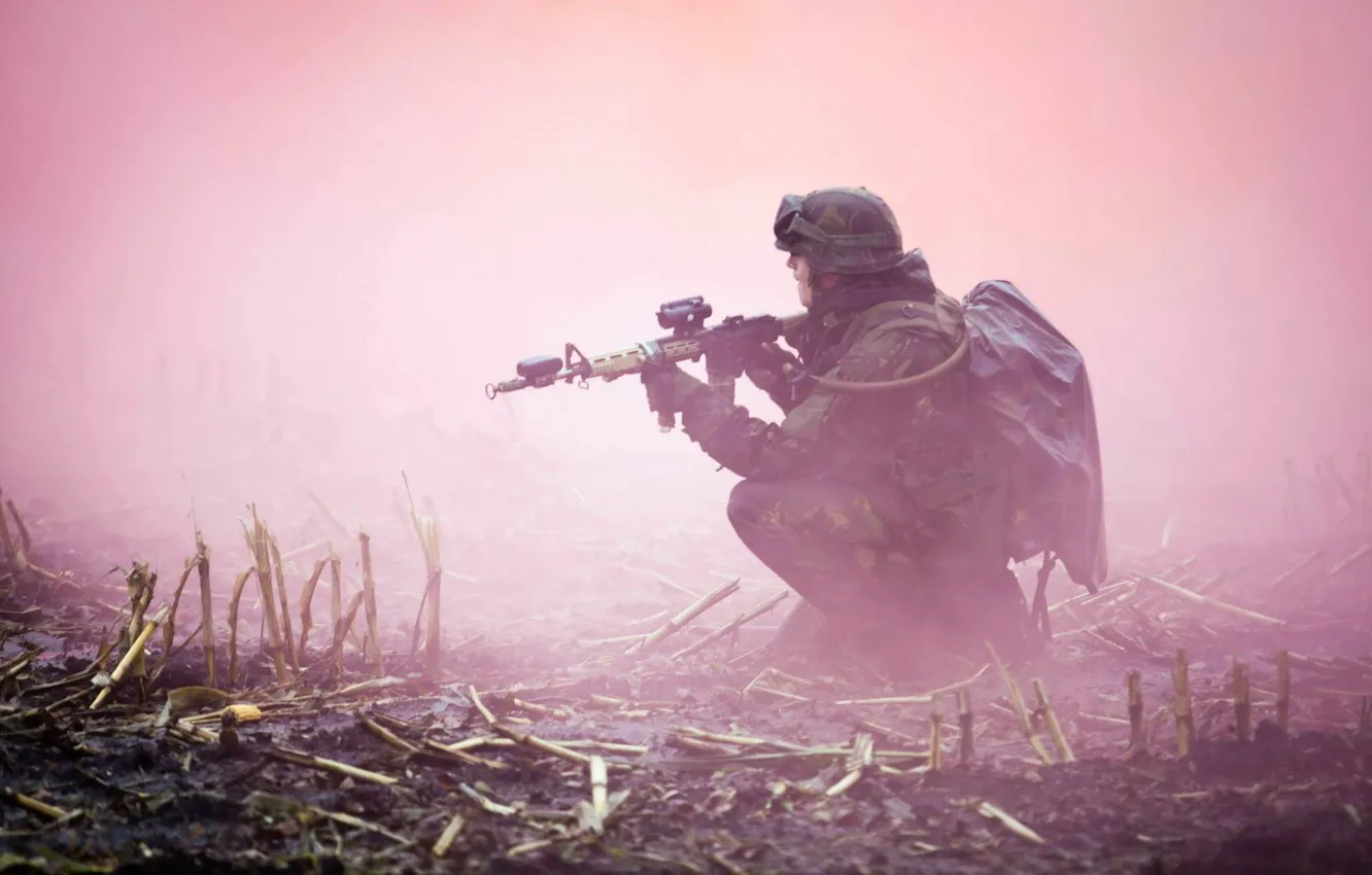 Photo wallpaper weapons, soldiers, Royal Netherlands Army