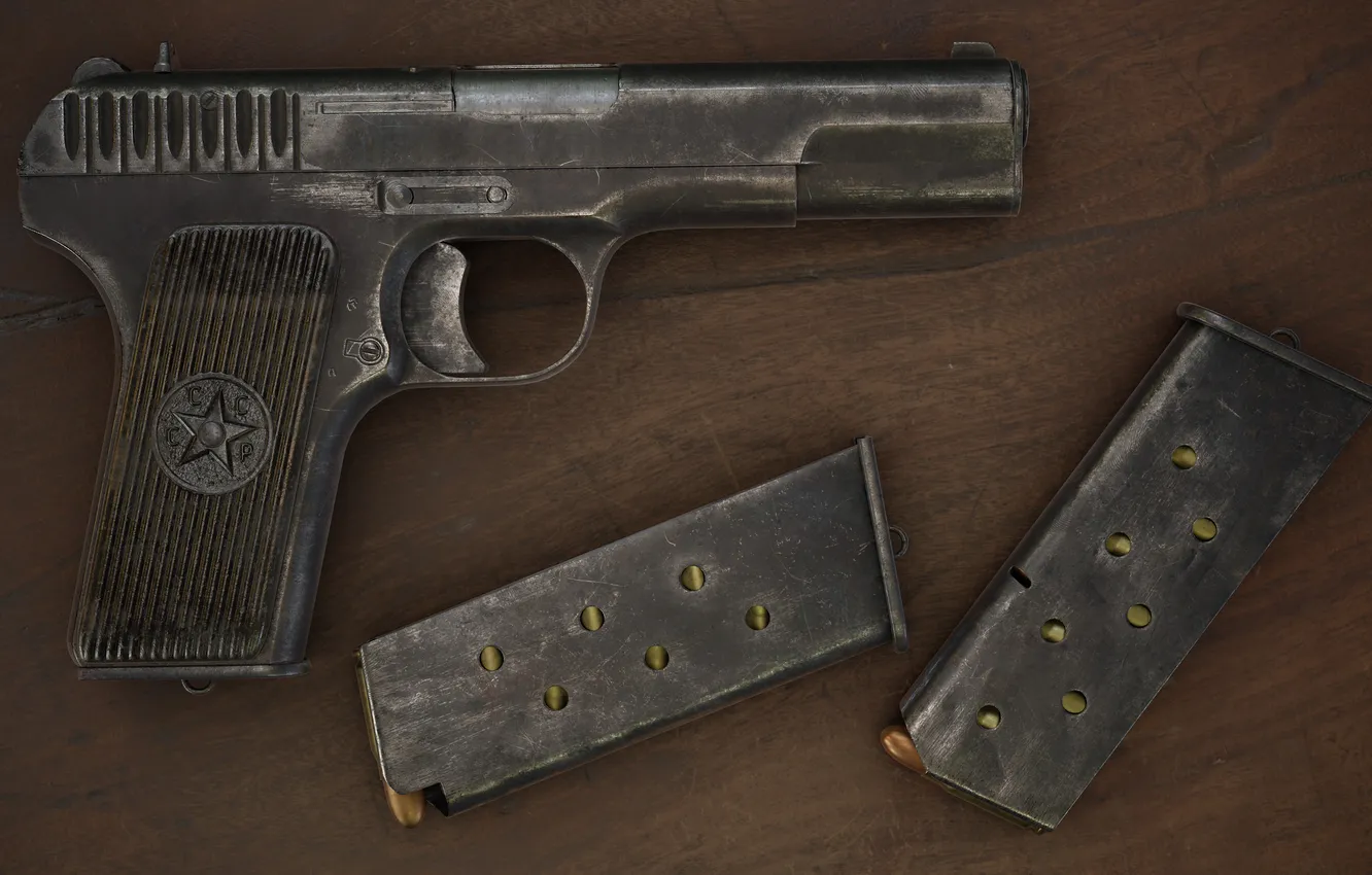 Photo wallpaper USSR, self-loading pistol, TT-33, Fedor Tokarev, Anton Kunstmann