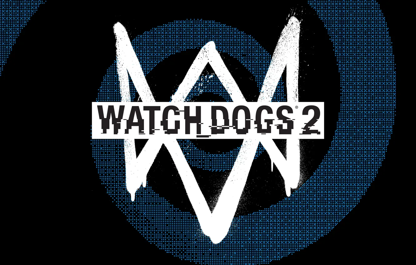 Photo wallpaper Logo, Ubisoft, Game, Watch Dogs 2