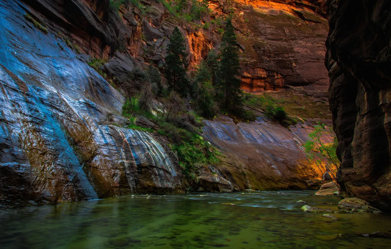 Photo wallpaper water, nature, river, canyon, national Park
