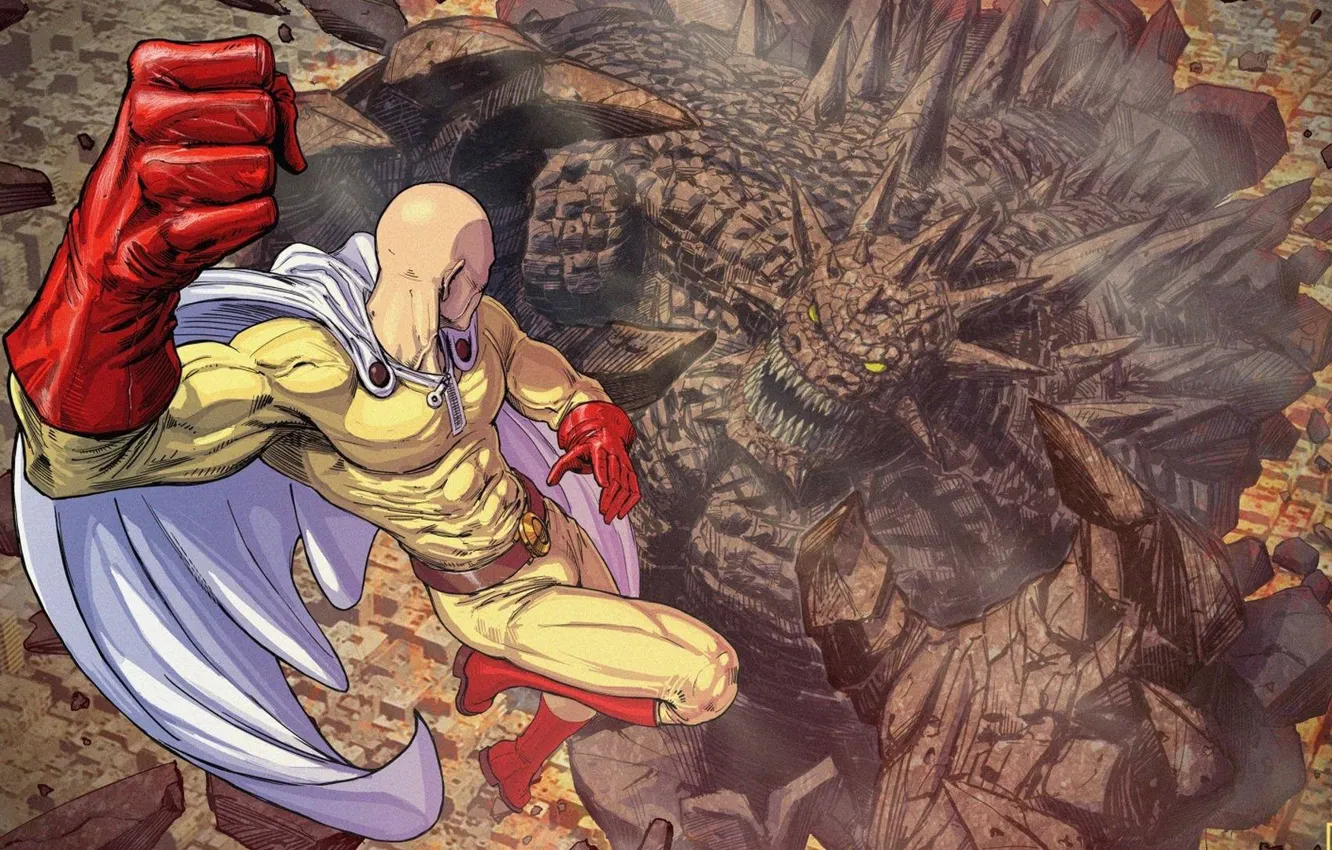 Photo wallpaper monster, Saitama, OnePunch-Man, Vanpatten