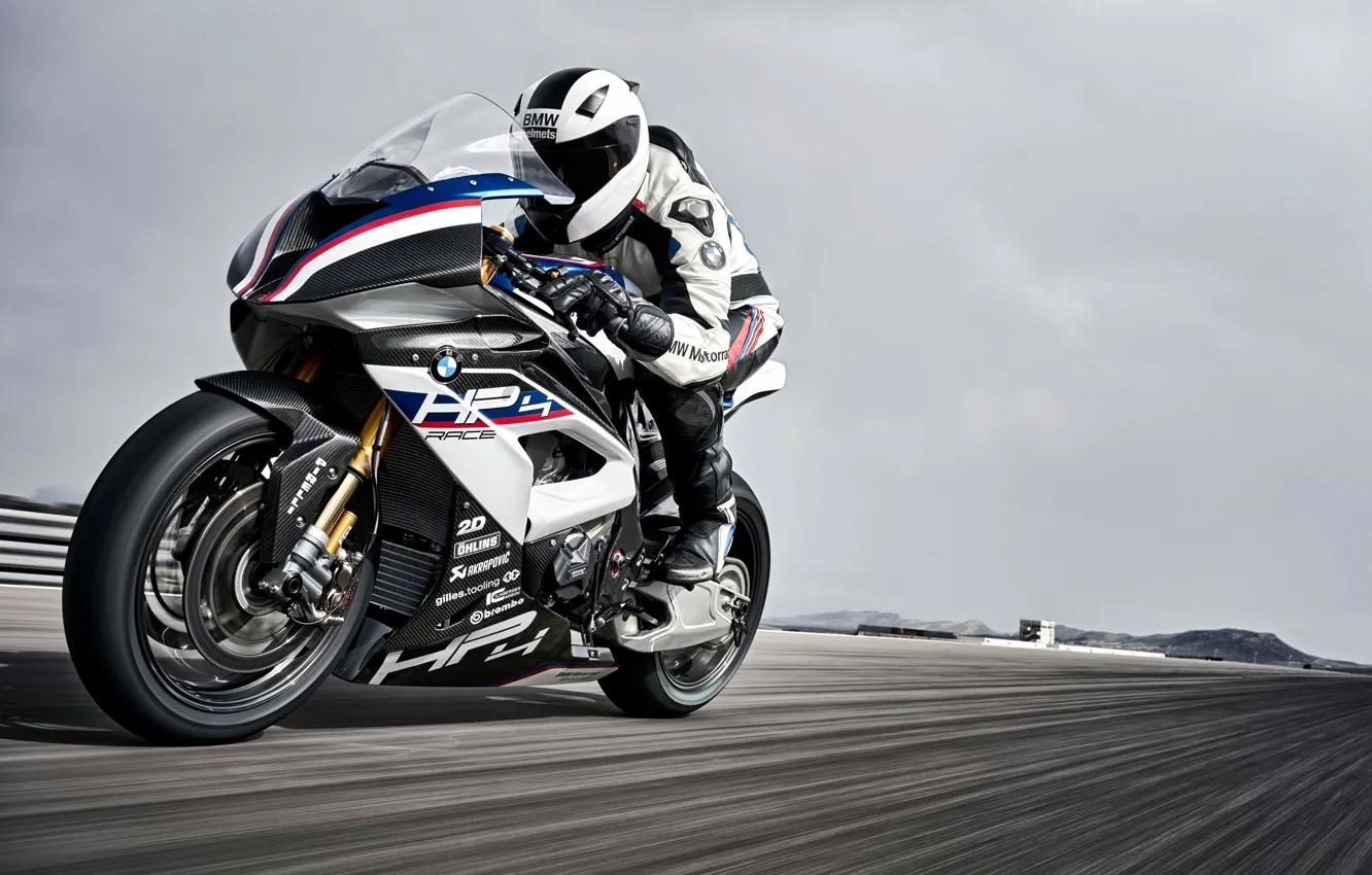 Photo wallpaper BMW, 2017, HP4, Race Bike