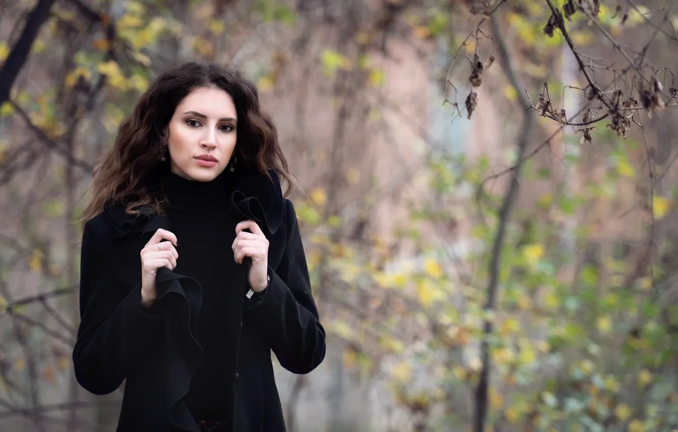 Photo wallpaper girl, model, bokeh, Clear