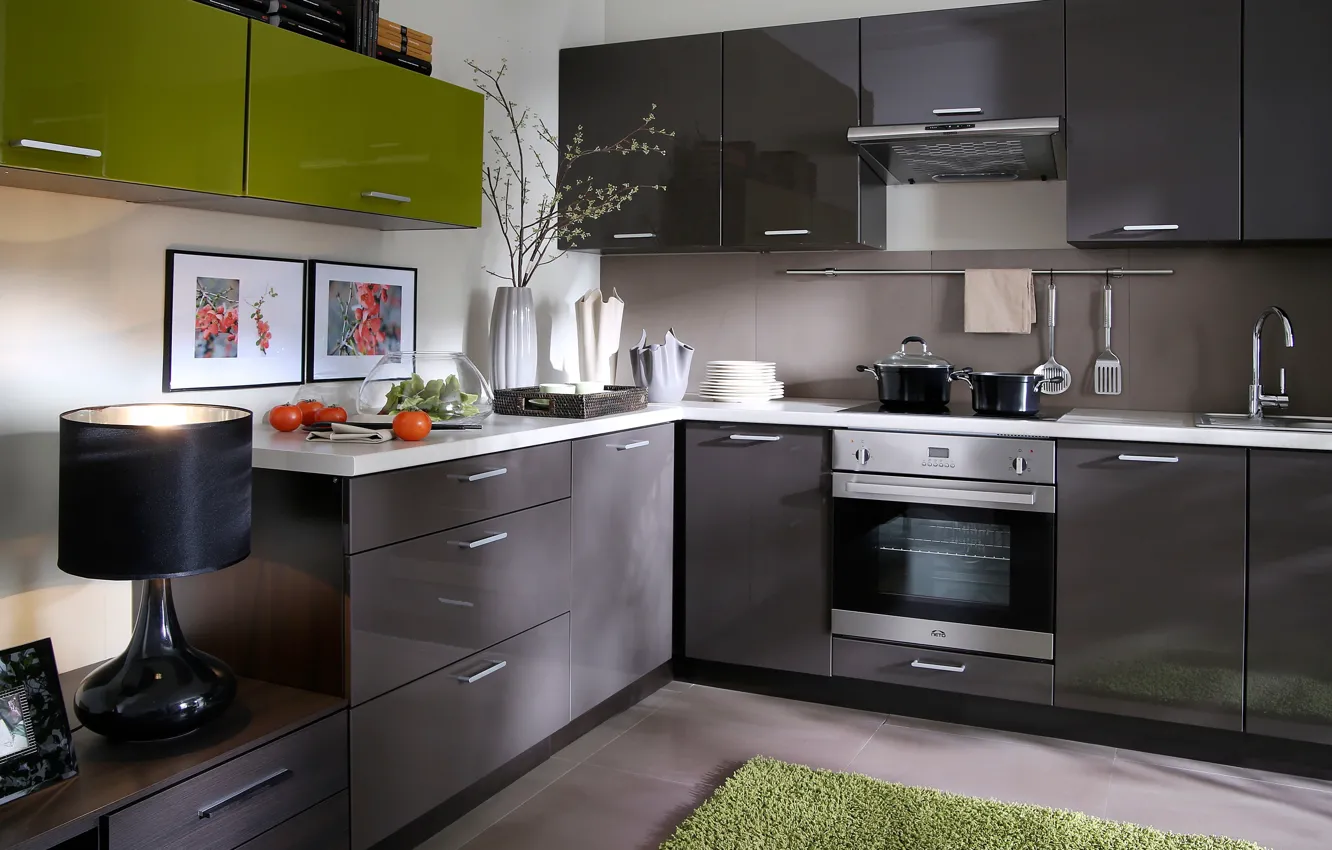 Photo wallpaper design, style, room, interior, kitchen