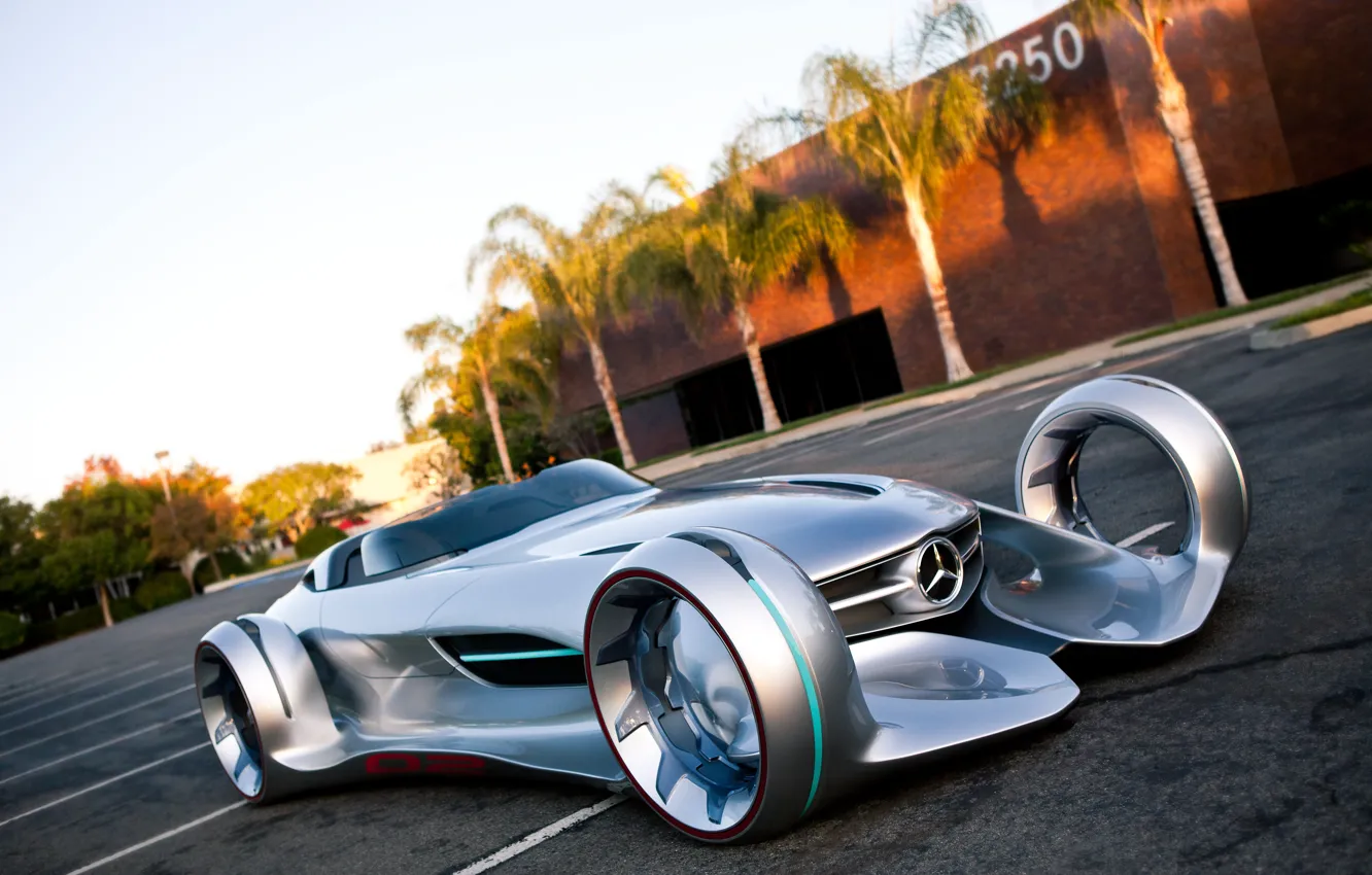 Photo wallpaper Concept, Mercedes-Benz, Silver Arrow, Mercedes-Benz Silver Lightning