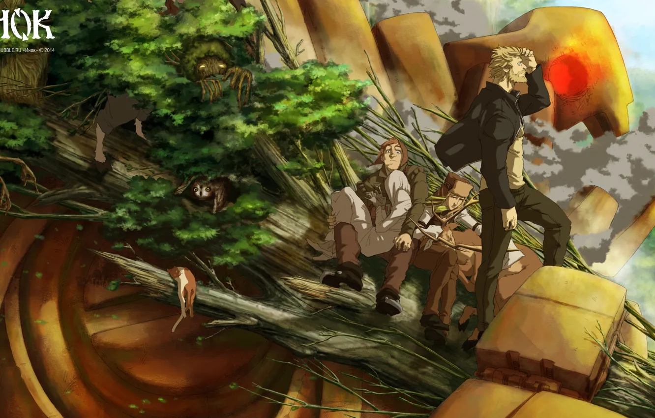 Photo wallpaper bubble, comic, bubble, Monk