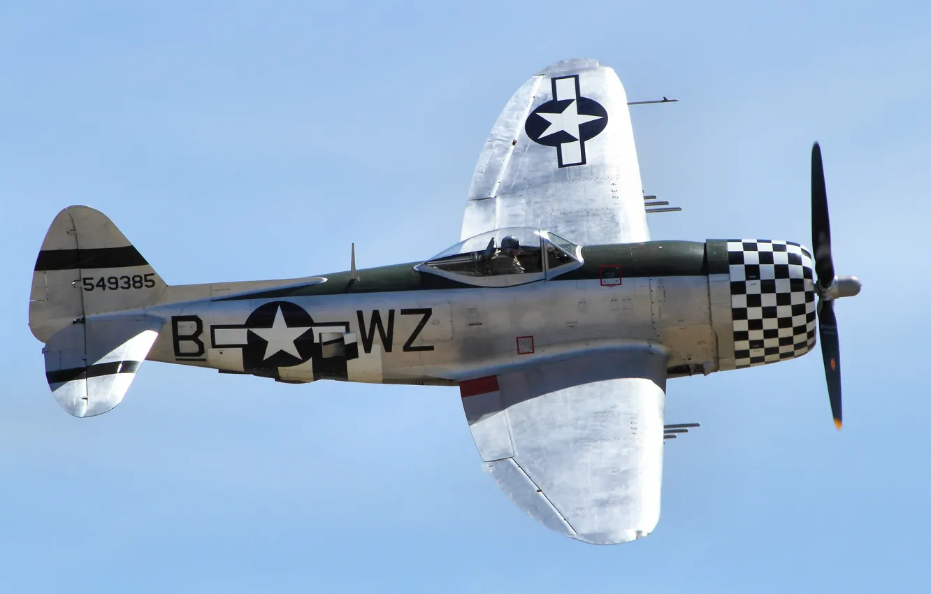 Photo wallpaper flight, fighter, Thunderbolt, P47