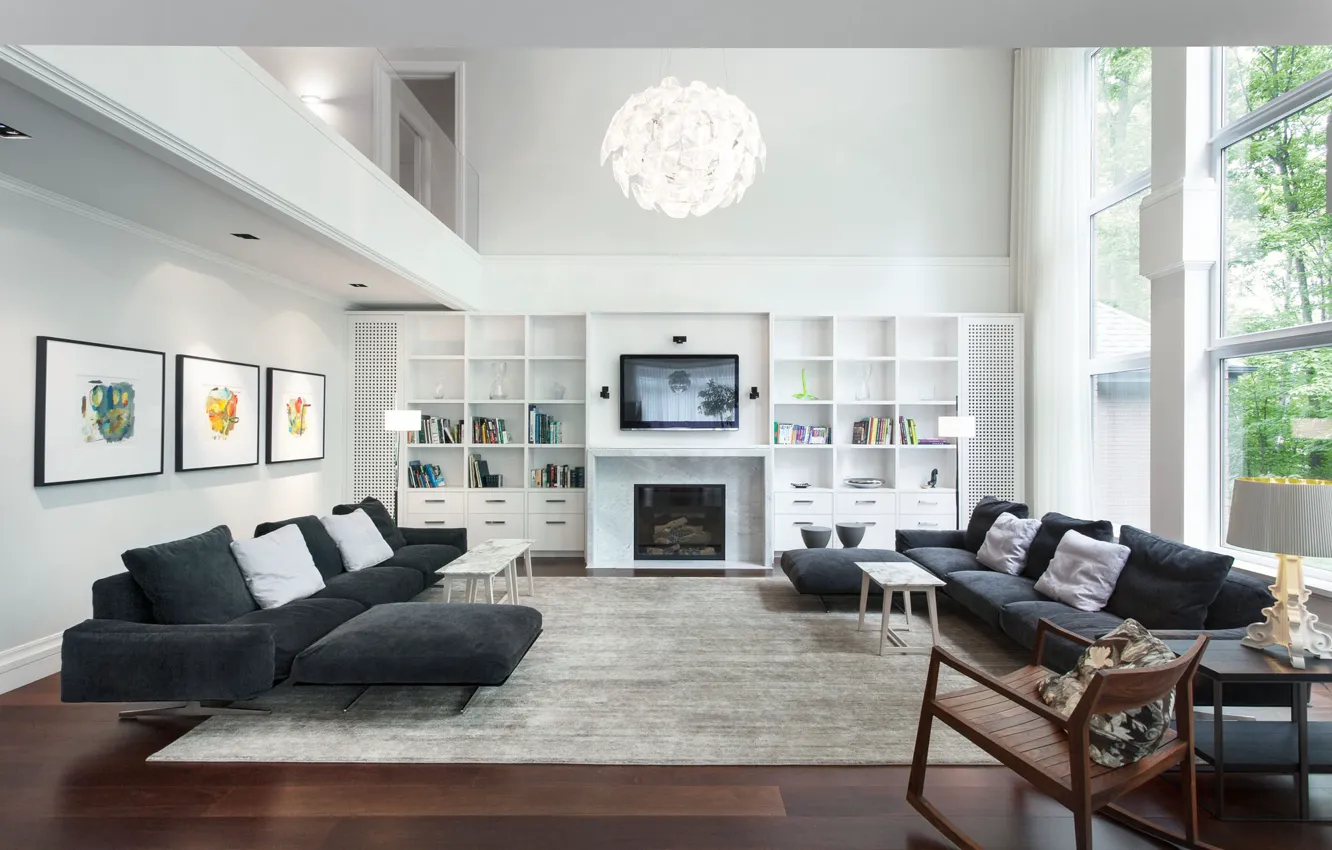 Photo wallpaper room, Villa, interior, living room