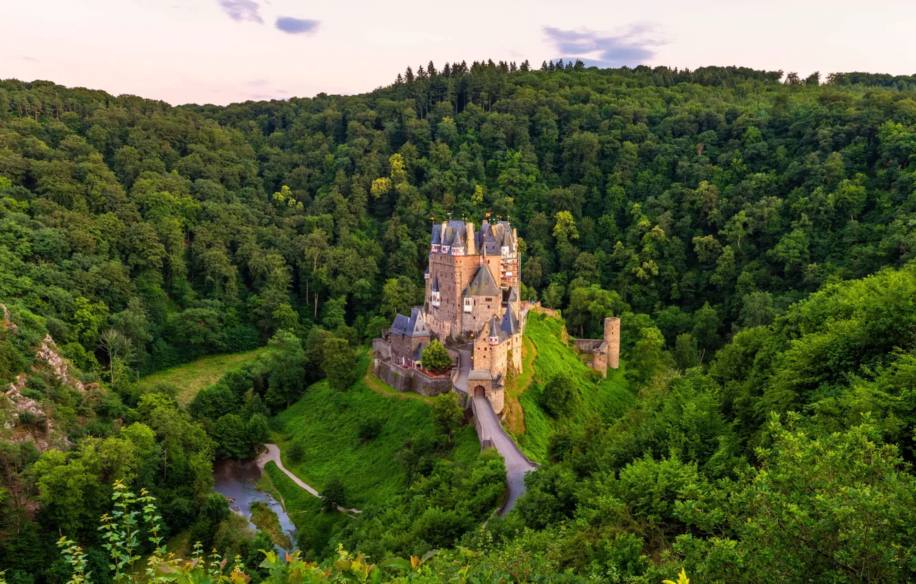 Photo wallpaper Germany, ELTZ Castle, Rhineland-Palatinate