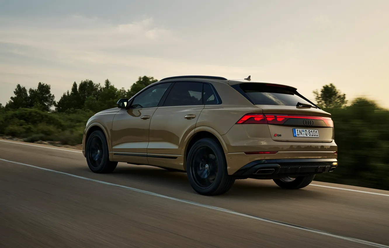 Photo wallpaper car, Audi, Drive, Q8, Audi Q8 2024